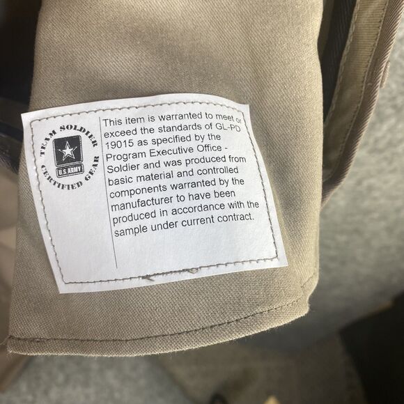 US Army AGSU Men 26R Pants Green Service Uniform Trouser Heritage Taupe Unhemmed - Picture 5 of 7